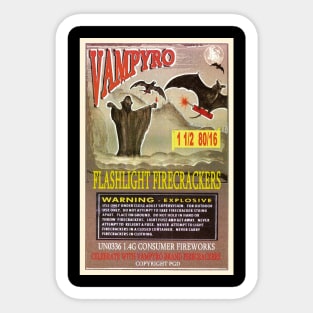 VINTAGE FIRECRACKER FAMPYRO FLASHLIGHT Sticker